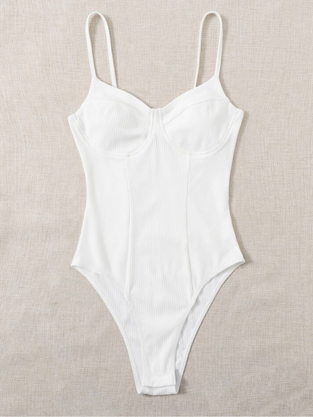 Women’s Rib-knit Bustier Bodysuit
